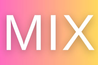 mix your song using multitracks, stems or vocals and backing track