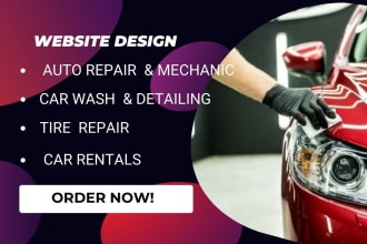 build tire repair, auto repair, auto mechanic, car rental, car detailing website