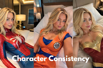 turn anime comic characters into ai photorealistic image