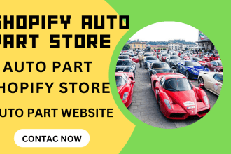 auto part shopify store, auto part website, automotive website, bookkeeping
