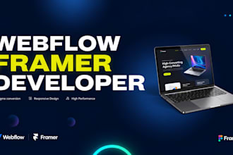 convert figma to webflow or framer, fix responsiveness and bugs