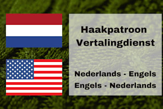 vertaal haakpatronen nederlands van of naar engels