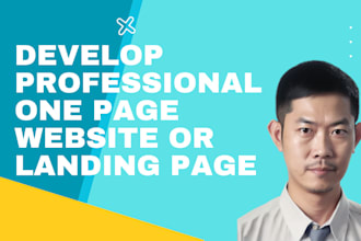 develop chinese landing page or one page website in 1 day