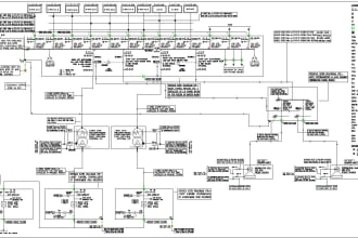 redraw any kind of electrical schematic drawings in autocad