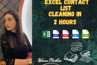 clean your excel contact list