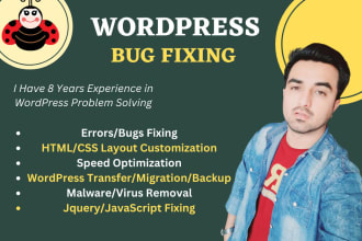 do fix wordpress issues , wordpress fix , landing page fix