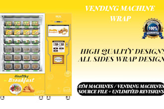 design an awesome, VIP, creative vending machine and atm machine wrap