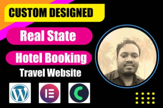 create a hotel, travel, or real estate website by using elementor and crocoblock