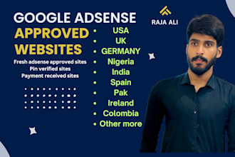 provide google adsense approved websites of all countries