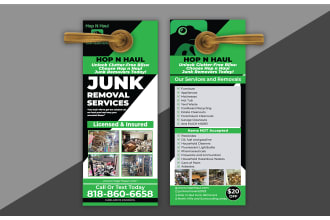 design junk removal door hangers