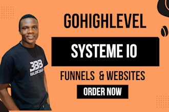 build systeme io, gohighlevel, clickfunnels landing page, funnels and website