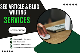write plagiarism free SEO friendly articles and blog posts of any type