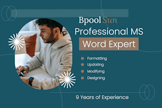 format, design, edit, update your word documents