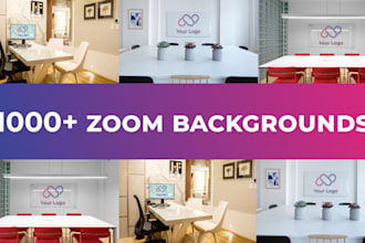 design custom zoom virtual backgrounds with your logo