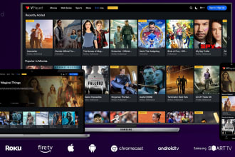 develop live streaming app,ott platform, live tv channel app