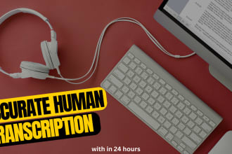 do audio and video english transcription