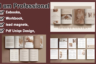 design professional workbook, ebook, lead magnet , pdf design