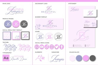 do signature logo design and social media branding kit