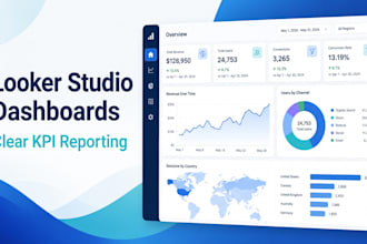 build an automated looker studio KPI dashboard