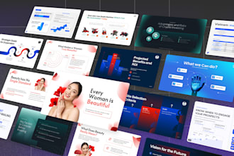 redesign professional pitch decks and business presentations