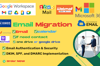 email migration to microsoft 365 or google workspace from any email system