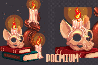 draw anything in the pixel art style