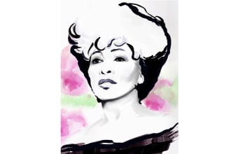 draw your favorite character, singer, actor portrait