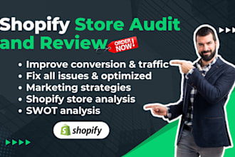 audit, review and optimized shopify store to improve sales