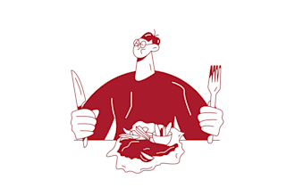 create vector line art illustration
