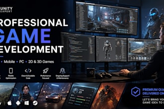 develop single player game and multiplayer game at affordable price