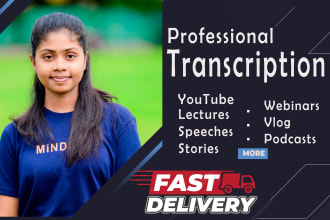 do transcription of audio or video from any source