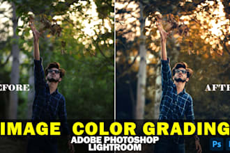 do cinematic photo color grading professionally