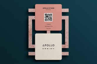 professional design of square business cards