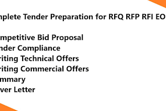 prepare complete bid proposal rfp rfq tender documentation