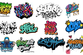 design script font logo typography graffiti hand lettering,tags,t shirts badass