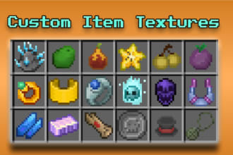 make minecraft item textures