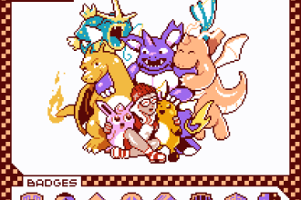 draw your custom pokemon trainer card in pixel art