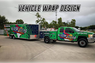 do van wrap design, car wrap design, truck wrap design