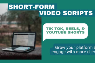 write viral short form video scripts for mortgage experts