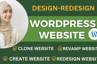 design, redesign, revamp or clone wordpress website or blog