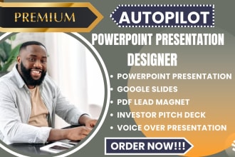 design modern powerpoint presentation, google slide, pitch deck,canva PPT slides