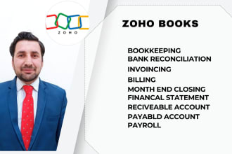 do bookkeeping using  pandle , zoho books