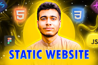 design a world class static website