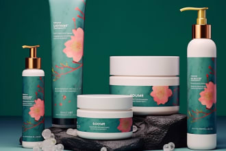 do cosmetic label design, packaging box design, pouch label