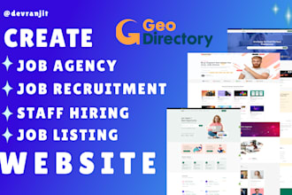 create directory listing website, job listing website