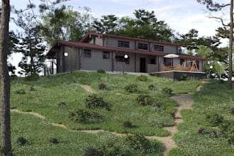 create 3d model,virtual staging and exterior,interior render