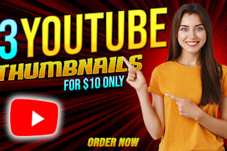 design attractive youtube thumbnail