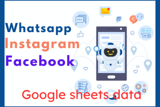 set whatsapp, instagram, facebook chat bot for your business