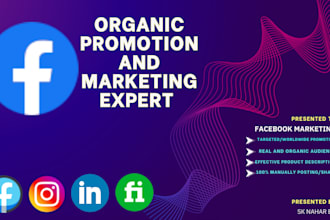 do facebook organic promotion and marketing