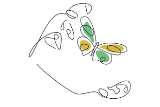 draw a minimalist lineart, a vector illustration, a unique logo